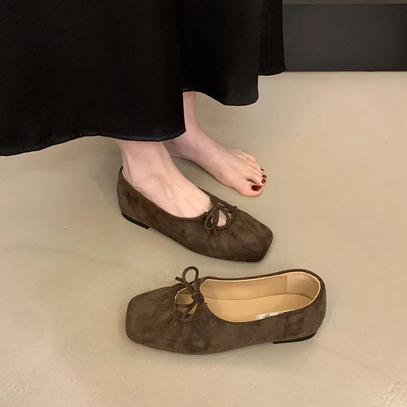Modische Schmetterlingsknoten-Mary-Jane-Schuhe für Damen, neue Slip-On-Schuhe, flache Damenschuhe. – Detail 9