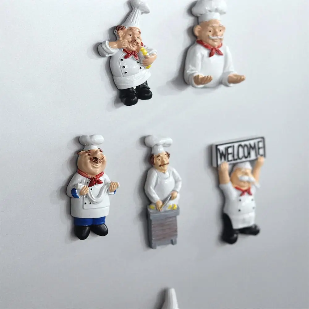 Home Creative Magnetic Decorative Cook 3D Board Stickers Message Sticker Note Holder Fridge Magnets