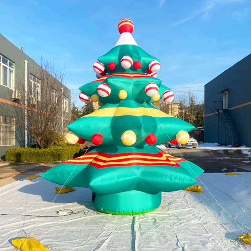 Aero New Design Outdoor Blow Up Christmas Tree Decoration Advertising Inflatable Christmas Tree with LED Light