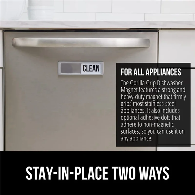 A69TDishwasher Clean and Dirty Magnet Sign, Heavy Duty Shutter Magnets for Dish Washer, Kitchen Accessories