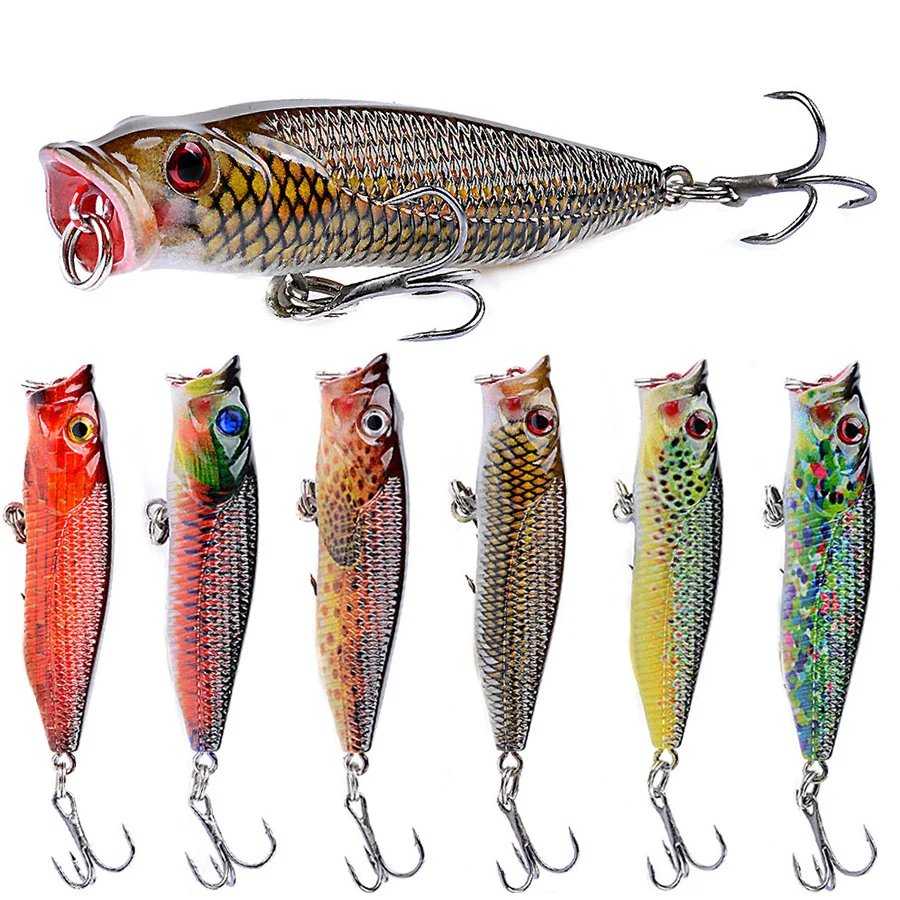 6PCS Jerkbait Minnow Harten Köder Künstliche Wobbler Für Hecht Trolling 3d Augen Fisch Swimbait Wobbler Angeln Lockt Set Tackle