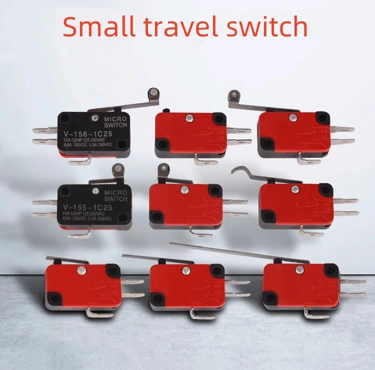 

V-15 V-151 V-152 V-153 V-154 V-155 V-156-1C25 Micro Switch 16A 250VAC SPDT Momentary Travel Limit Switch 1NO1NC Lever Roller