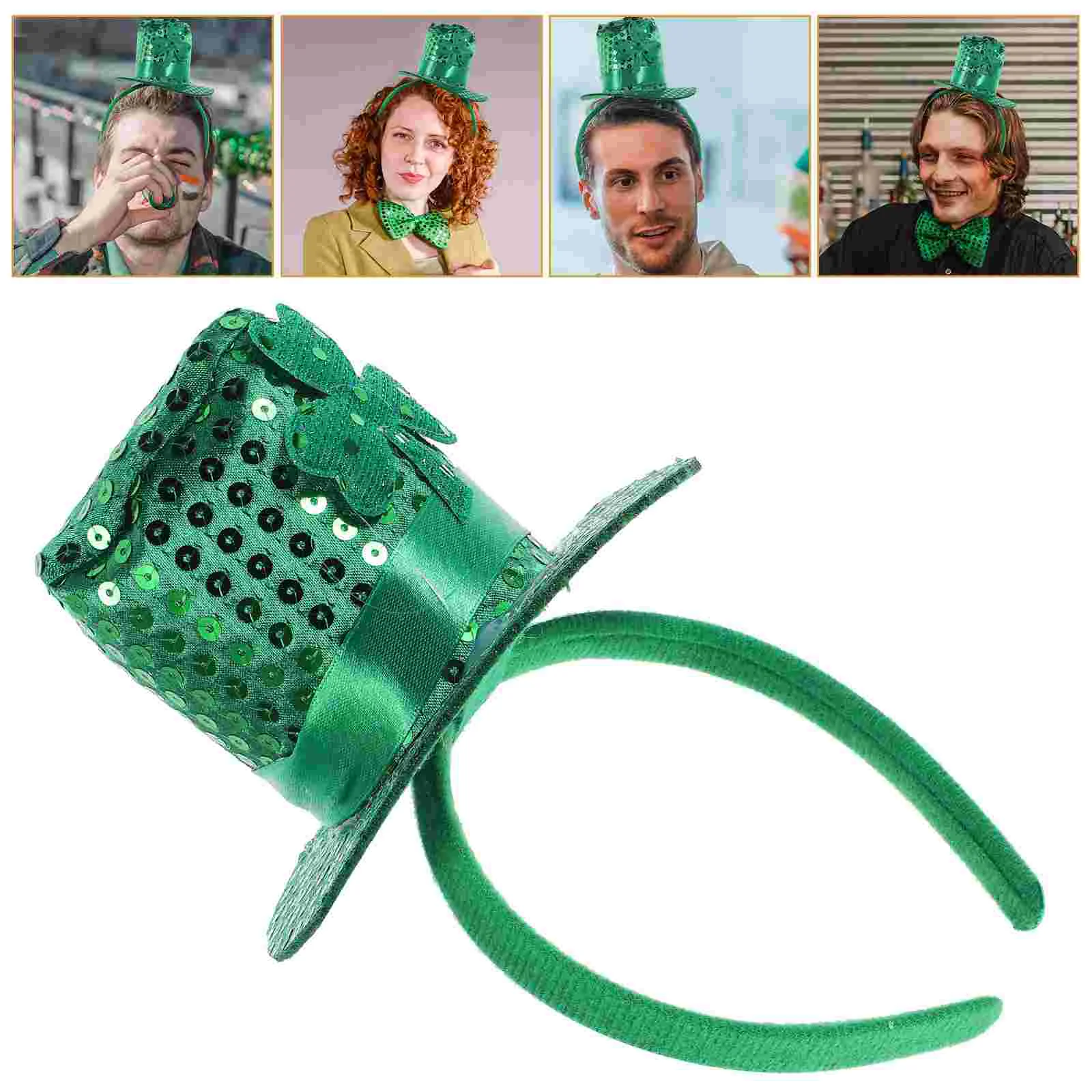 

Irish Headband St Patrick's Day Headdress Festival Party Hairband Decorate Plastic Saint Miss