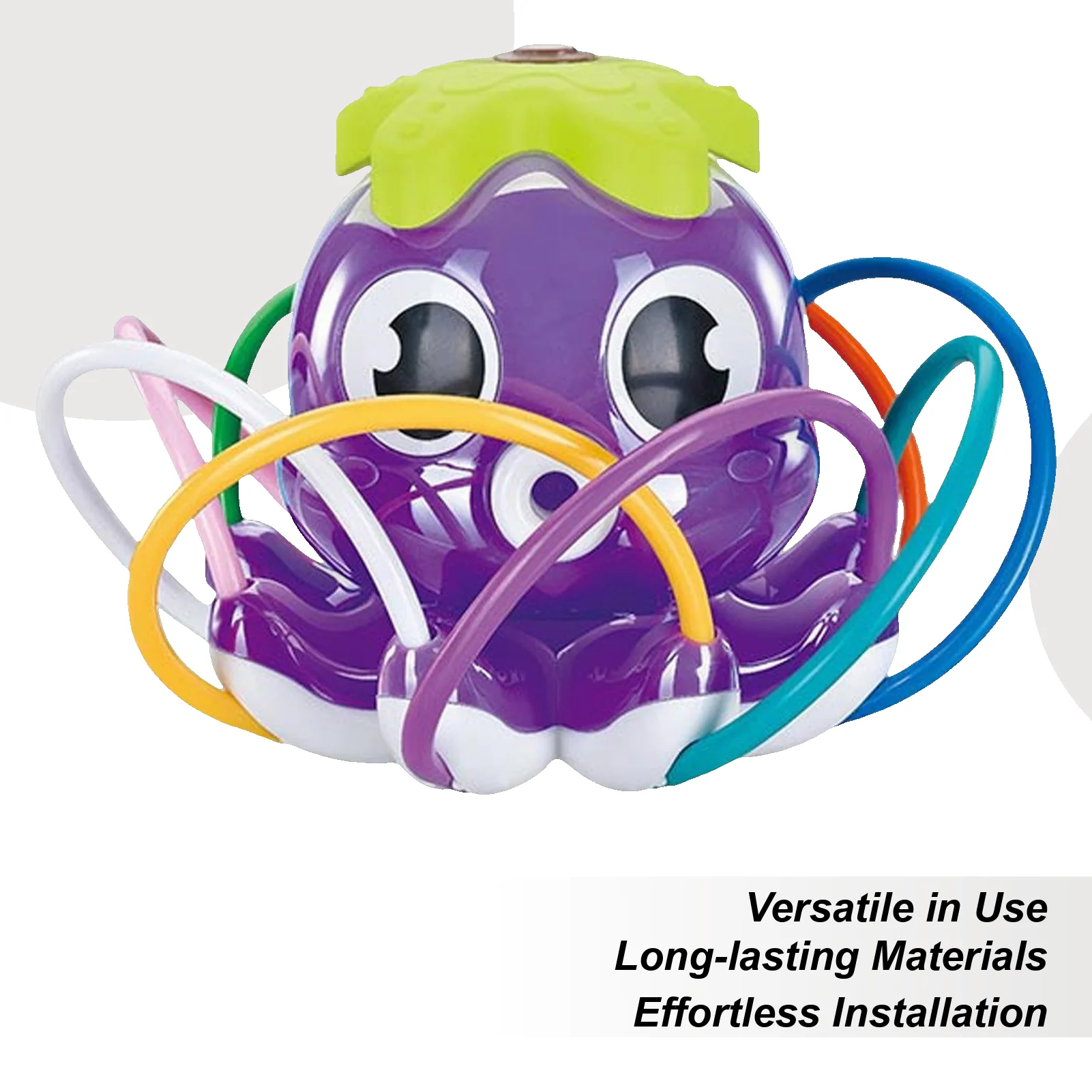 

Kids Water Sprinkler Octopus-Shaped Backyard Sprinkler With 8 Swinging Tubes Outdoor Water Sprayer Garden Toy For Ages 3 Boys