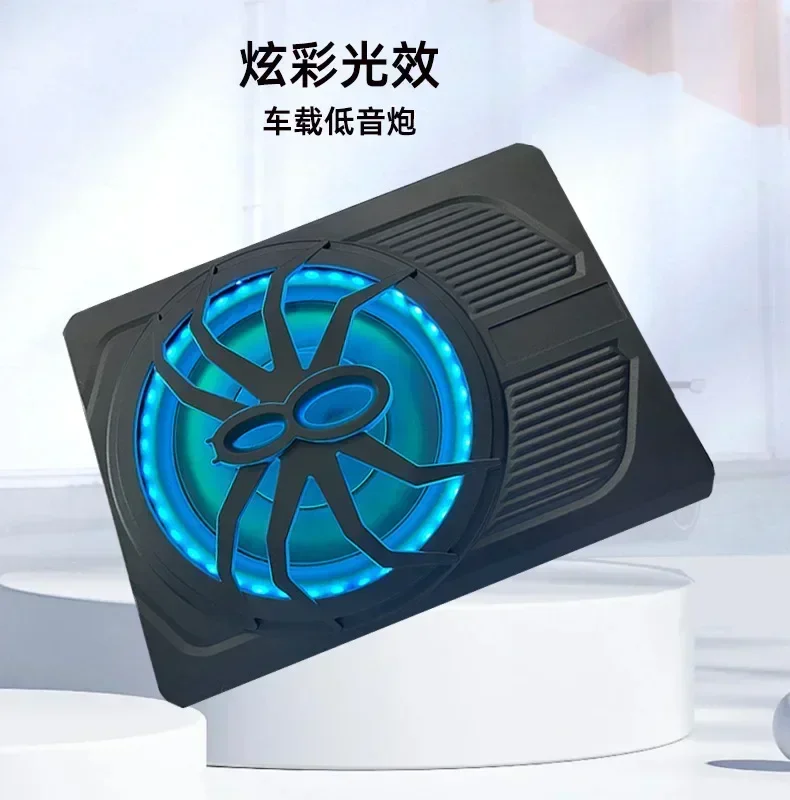 Durable Aluminum Alloy 10-inch Car Audio Modified Ultra-thin Subwoofer 800W High-power Active Car Small Steel Cannon view 6