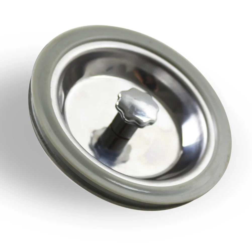 

Stainless Steel Sink 82Mm Water Sealing Cover Kitchen Drain Plug Dish Bowl Cover Leak Proof Seal Flat Tub Durable Easy Clean For