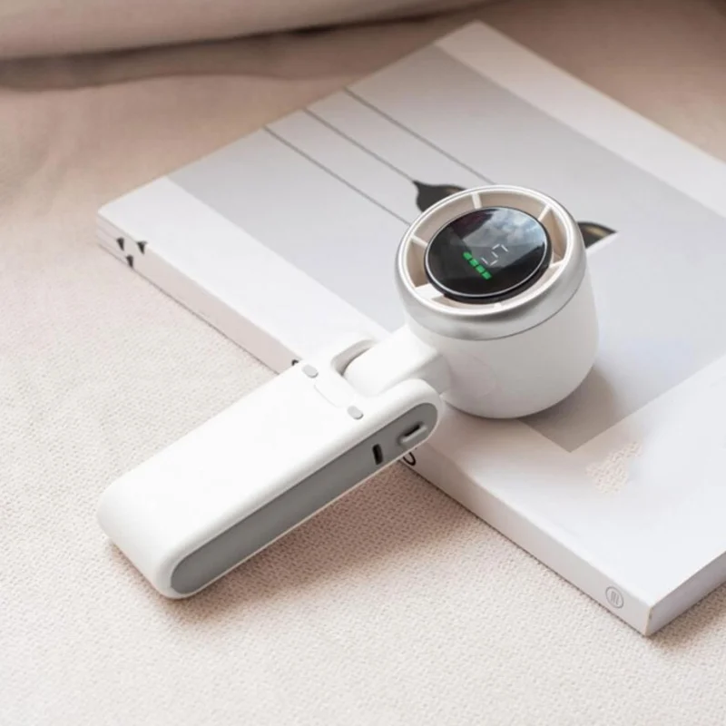Portable Handheld Fan 3600mAh Battery Operated Fan With LED Display Handheld Neck Desk 3 In 1 Personal Small Fan 150 Degree