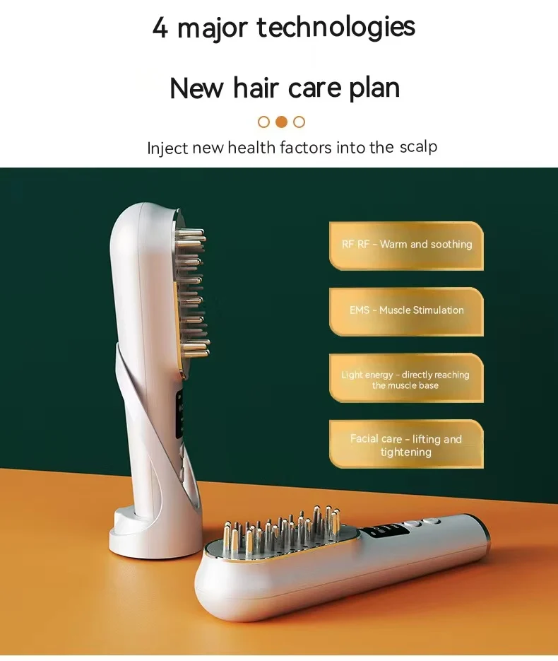 Laser hair care comb, micro current, multifunctional medication massage instrument, hair care comb, massage comb, hair generator