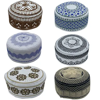 Chapeaux de prière musulmans pour hommes, couvre-chef respir...