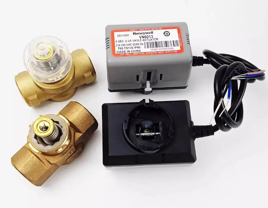 

Genuine VN6013 fan coil electric two-way water valve VN6013APC1000T actuator + DN25 valve body