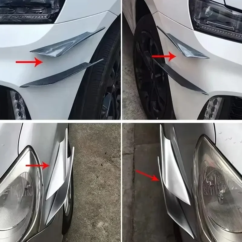 Spoiler Diffuser Universal untuk Mobil, Serat Karbon, Air Knife, Cool Racing, Motor, Fixed Wing, Cover, Ornamental Mould