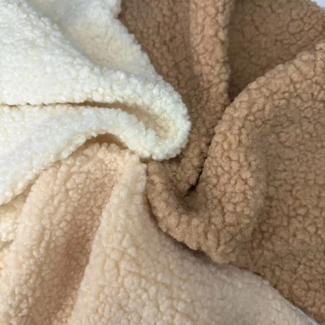 3 pcs of brown series solid color DIY fabric Teddy short plush decorative fabric square home crafts sewing and quilting
