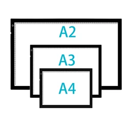 2022 A2/A3/A4 Drawing tablet Digital Graphic Tablet LED Diamond Painting Light Pad Board Portable Board for X-ray film viewer