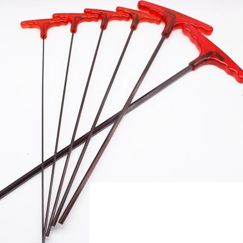 1pc T-Typ Innensechskantschlüssel 2-10mm Innensechskantschlüssel Extra Lange Typ Inbusschlüssel Schlüssel T griff Schraubenschlüssel Reparatur Werkzeuge – Detail 3