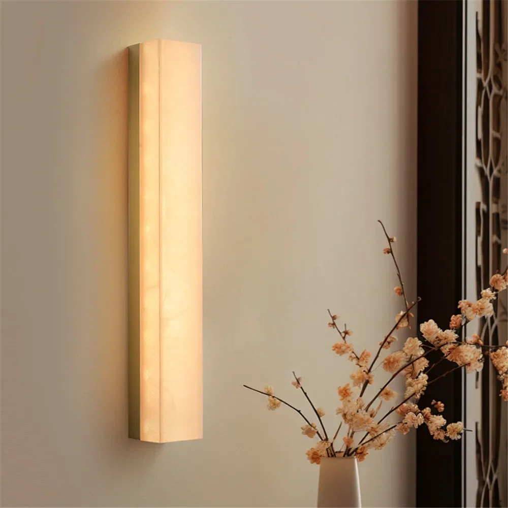 SOFEINA Contemporary Brass Wall LampCreativity Marble Living Room Bedroom Study Room Hotel Villa Model Room Hall Way Aisle Light image 5