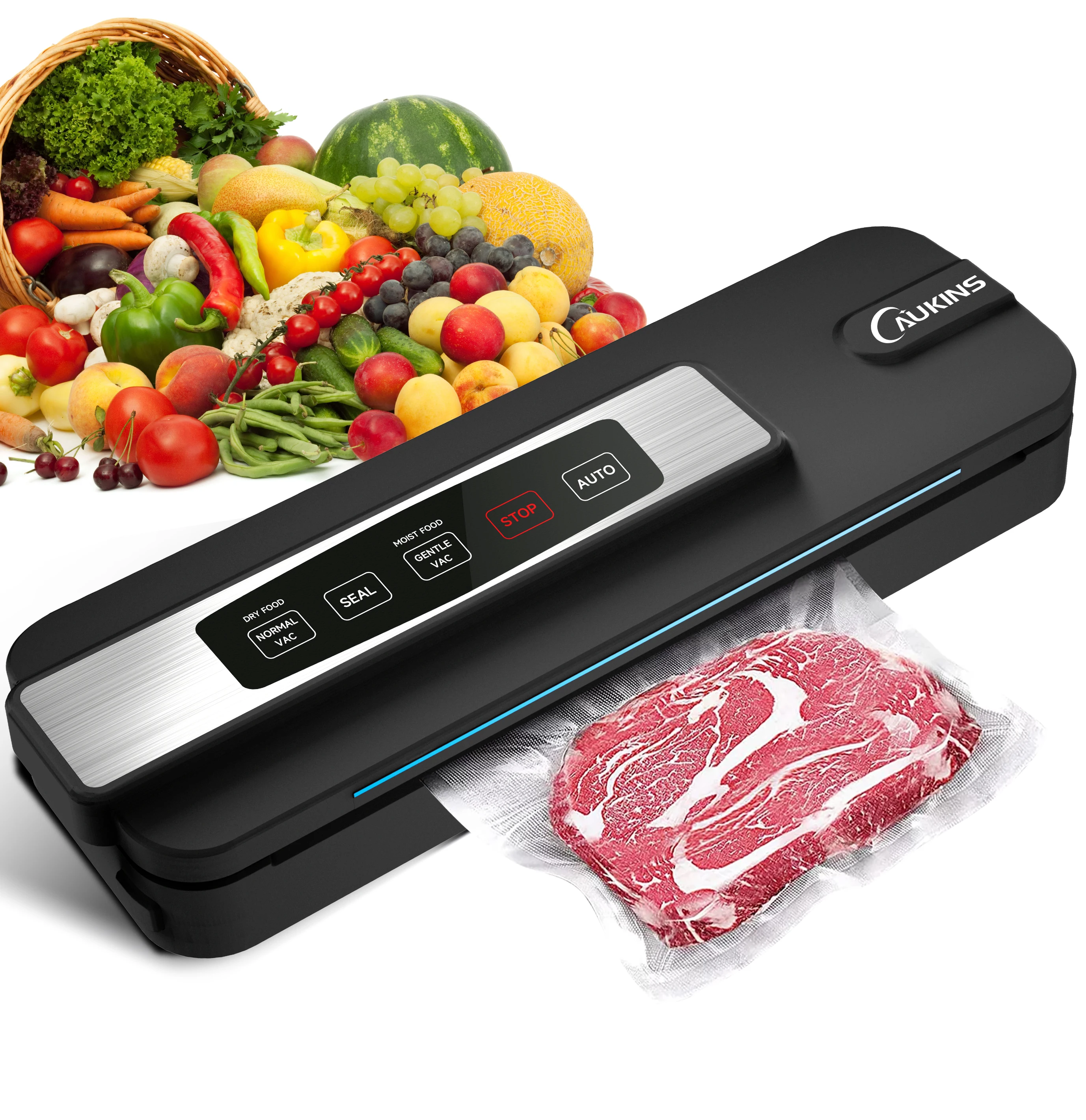 

Вакуумный упаковщик — компактная система вакуумной запайки с режимами сухого и влажного воздуха, светодиодными индикаторами, стартовым комплектом и дополнительными пакетами