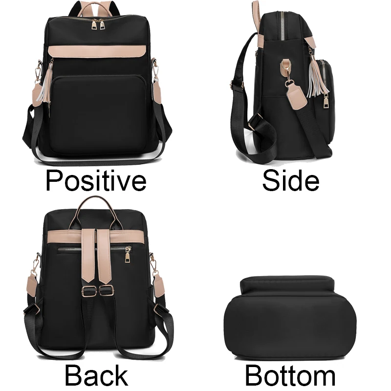 Anti-theft Multiple Pockets Fashion Backpacks High Quality Large Capacity Womens Back Pack Shoulder Bags For Teenagers Girls Dos