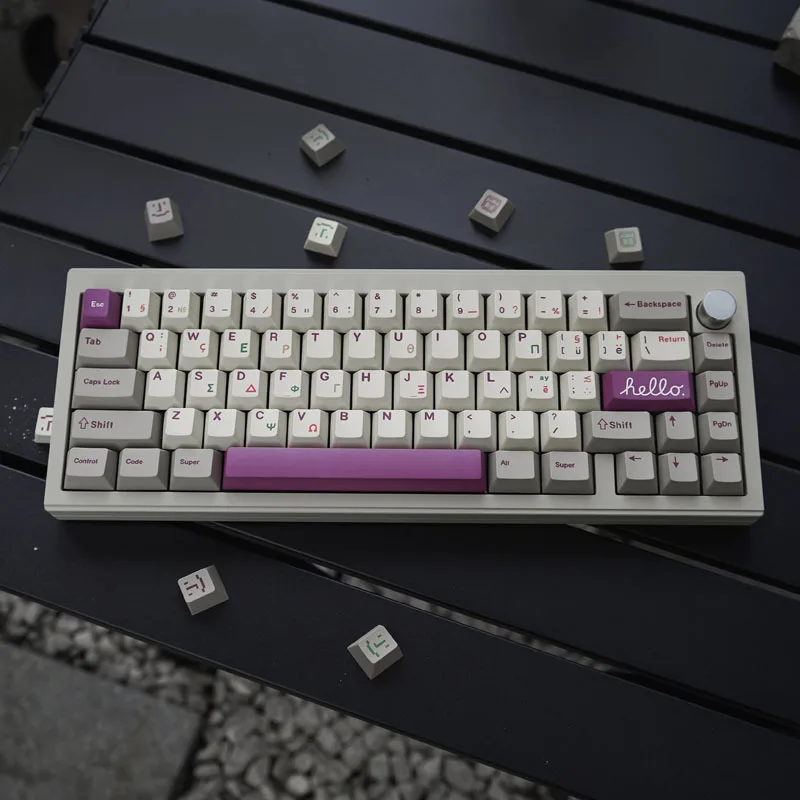 Imagem -03 - Retro 9009 Keycap Personalizado Pbt Corante Sub Cereja Perfil para Teclado Mecânico