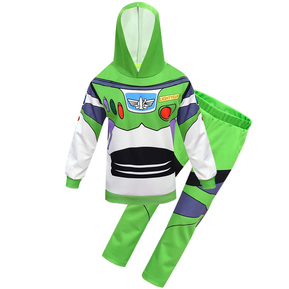 2024 Hoodies Buzz Lightyear cos Costumes Kids Halloween Costume Child\'s Sweater Buzz Lightyear Anime Cosplay Fancy Dress Boys
