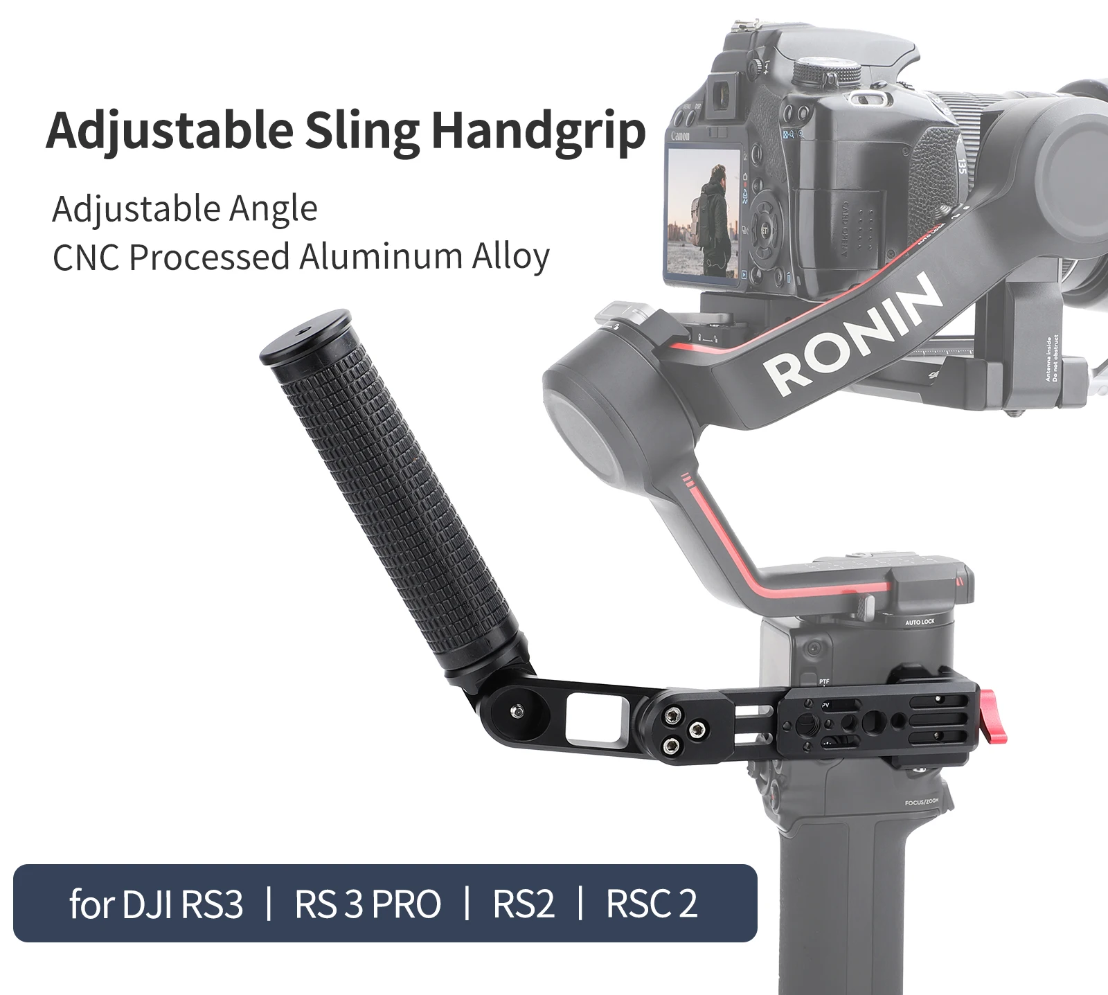 

For DJI RS 4 RS 4 Pro RS3 PRO RSC 2 handle adjustable angle aluminum alloy handle stabilizer accessories