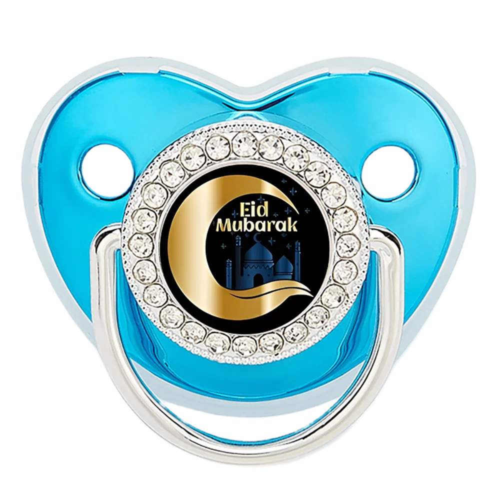 Ramadan Muslim Baby Pacifier with Dust Cover Newborn Soother Silicone Teething Chew Toy Calm Comfort Unisex