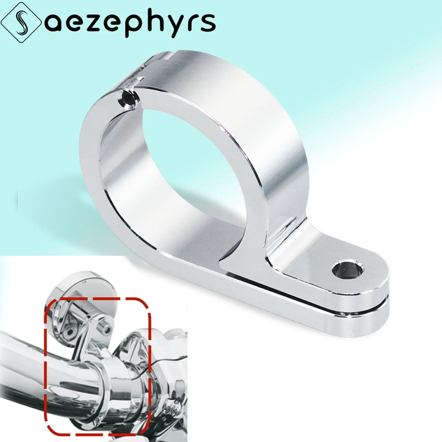 

1.25" 32mm Motorcycle Bike Handlebar Mount Clamp Clock Temperature Gauge Mounts For Harley Touring Sportster Dyna Honda Kawasaki