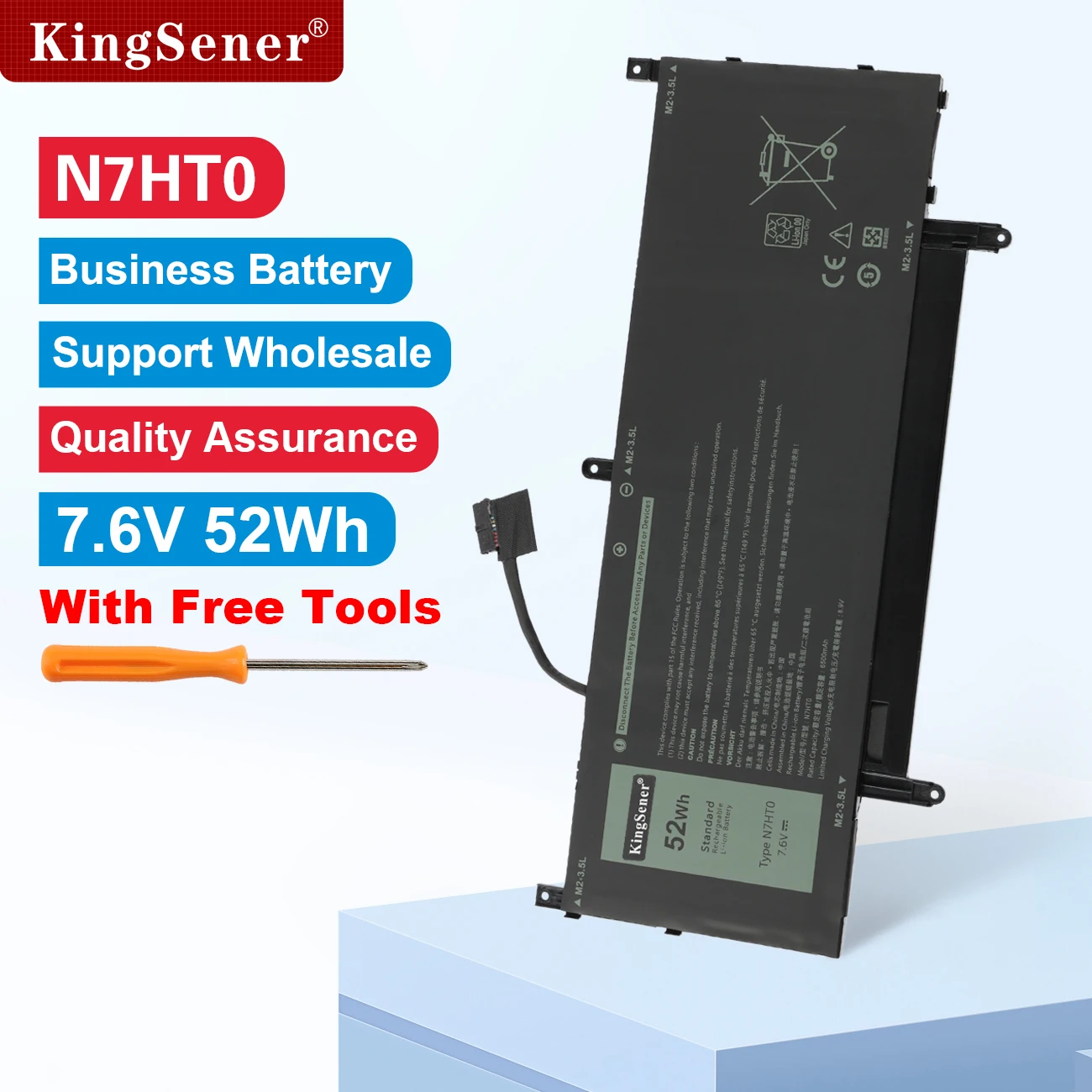 

N7HT0 TVKGH Laptop Battery for Dell Latitude 9510 9520 2-in-1 Series 10R94 089GNG N7HTO V5K68 HYMNG 0HYMNG N2NLL 08NFC7 0PKW00