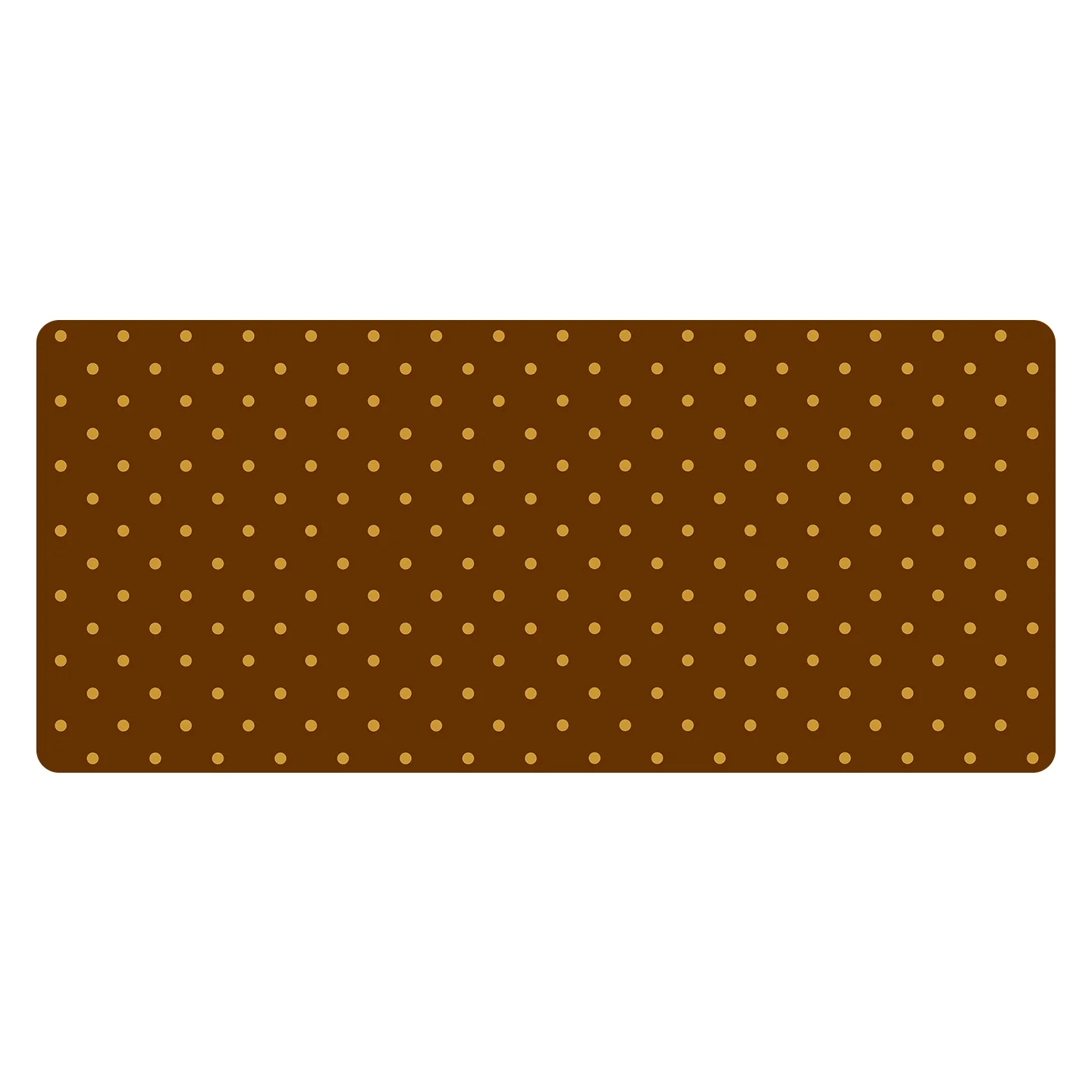 Koreanisches Ins Braunes Polka Dot Art Mauspad für Herbst und Winter |   XXL Illustration PU-Leder-Schreibtischunterlage für Laptop Premium-Dekor