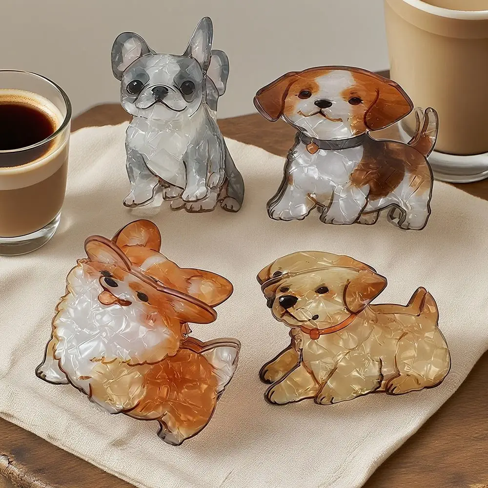 

Portable Korean Style Cute Puppy Claw Clip Printed Dog Funny Girls Hair Clip Fashion Cartoon Shark Clip Gifts