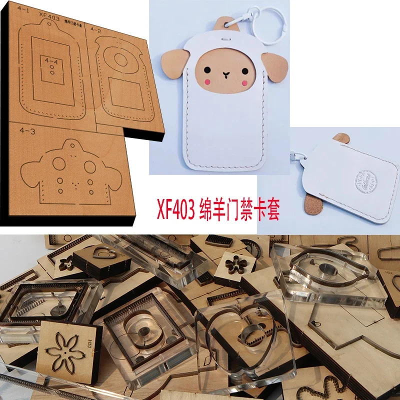 

Wooden Die Sheep Card Holder Leather Craft Punch Hand Tool Cut Knife Mould XF403 Leather Tools