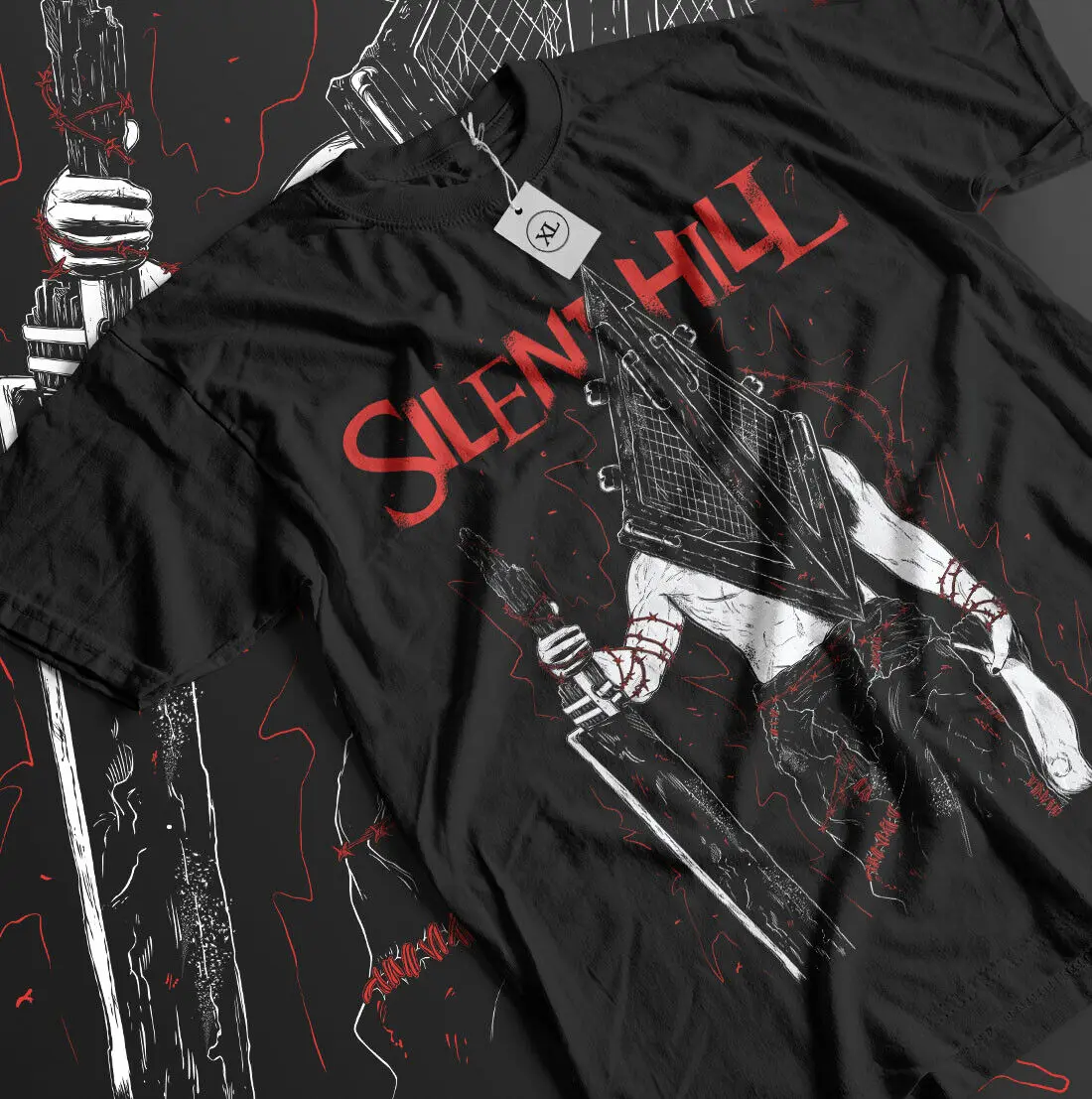 Pyramid Head T-shirt Triangle Head Silence Hill V2 Premium Gift Unisex Shirt