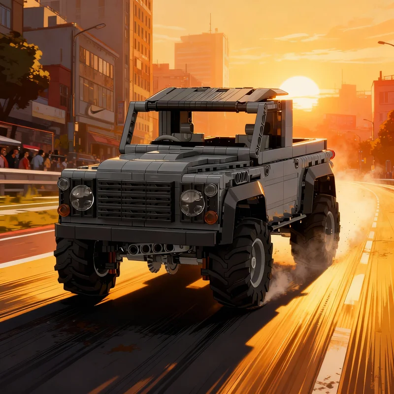 

730pcs MOC Land Rover Defender 1 18 Technical Model Building Blocks Creative Display Gift Collectible Decor Kids Premium Adult