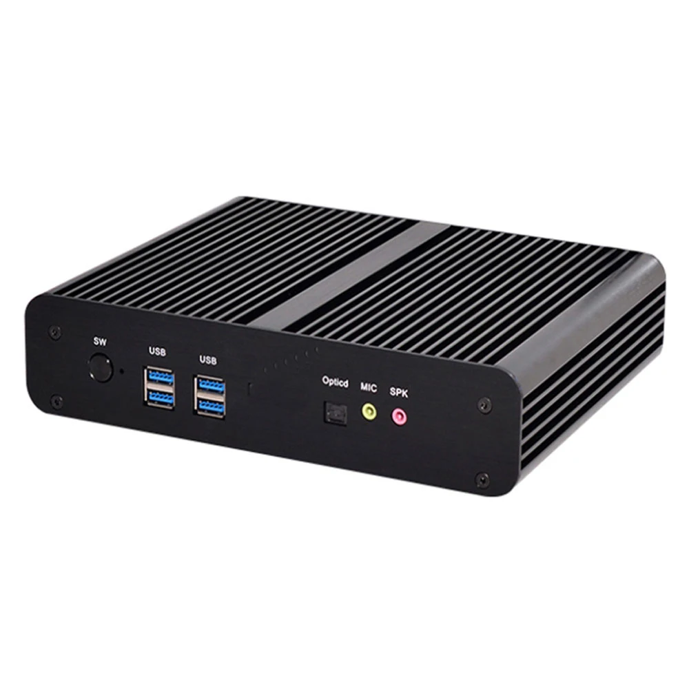 Partaker Barebone Mini PC I7 4500U 5500U dwurdzeniowy podwójny LAN 1080P 12V Mini komputer stacjonarny podwójny HDMI darmowa wysyłka Hallowmas