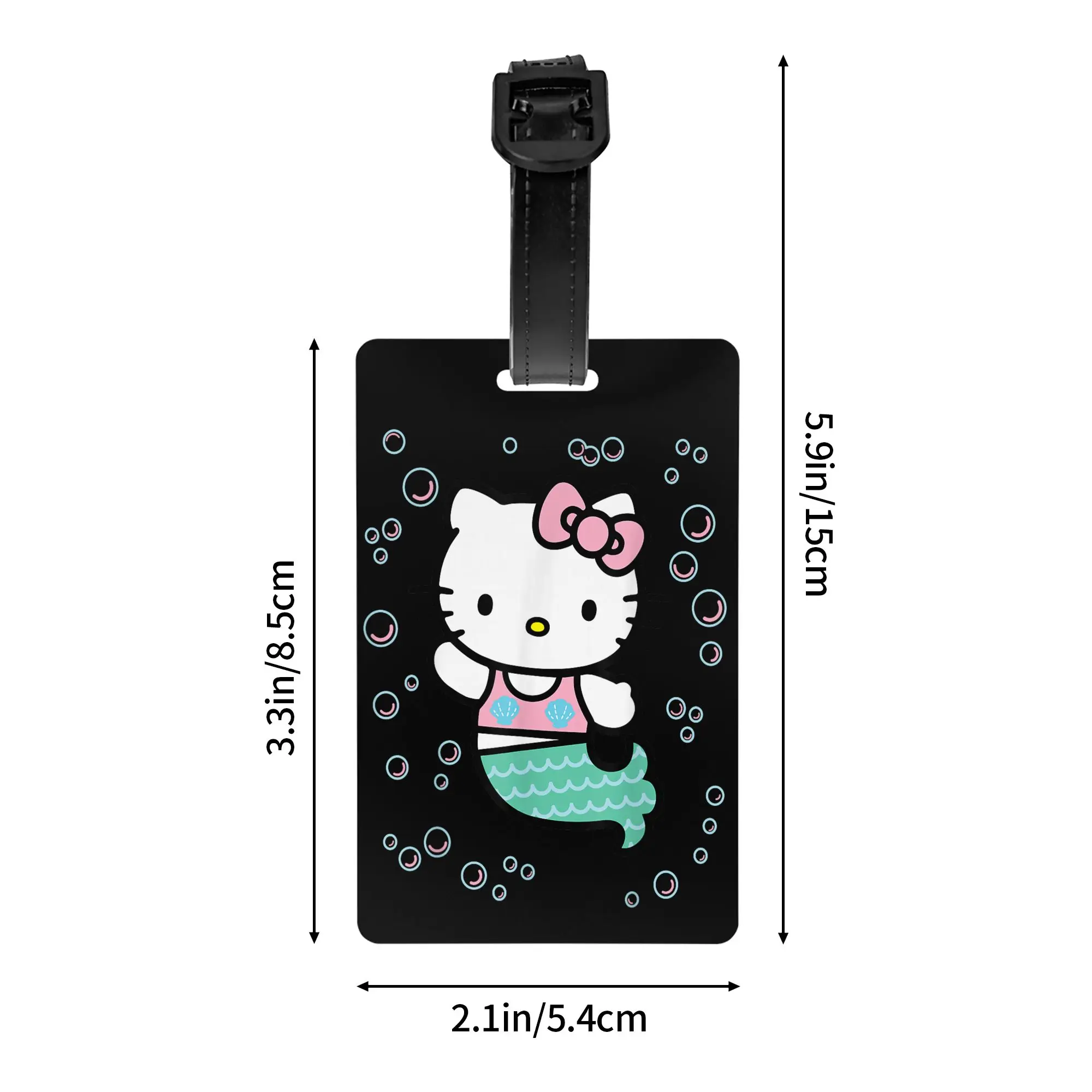 ハローキティ漫画荷物タグスーツケース PVC プラスチック旅行アクセサリーホルダー手荷物タグ名 ID アドレス手荷物タグギフト