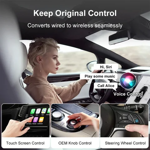 Беспроводной адаптер CarPlay и Android Auto Bluetooth 5.3 — изображение товара