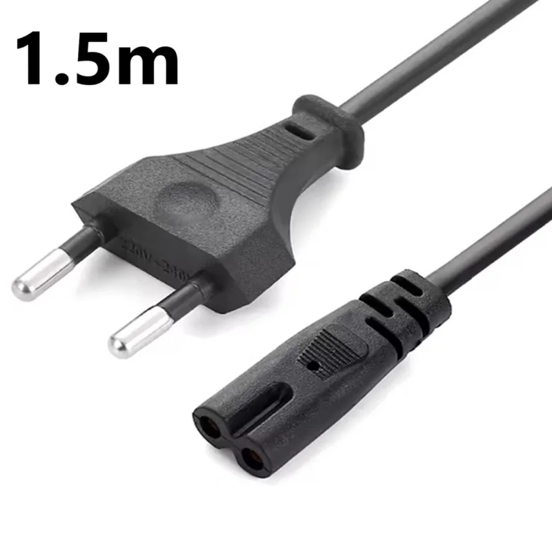 EU Plug 2pin IEC320 C7 US Power Cable Power Extension Cord For Dell Laptop Charger Canon Epson Printer Radio Speaker PS4 XBOX view 3