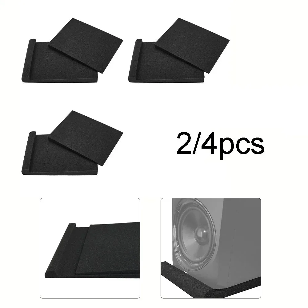 Hot Acoustic Foam Pads High-density Angled Design Studio Monitor Speaker Isolation Pads Density Acoustic Foam Pads Parts