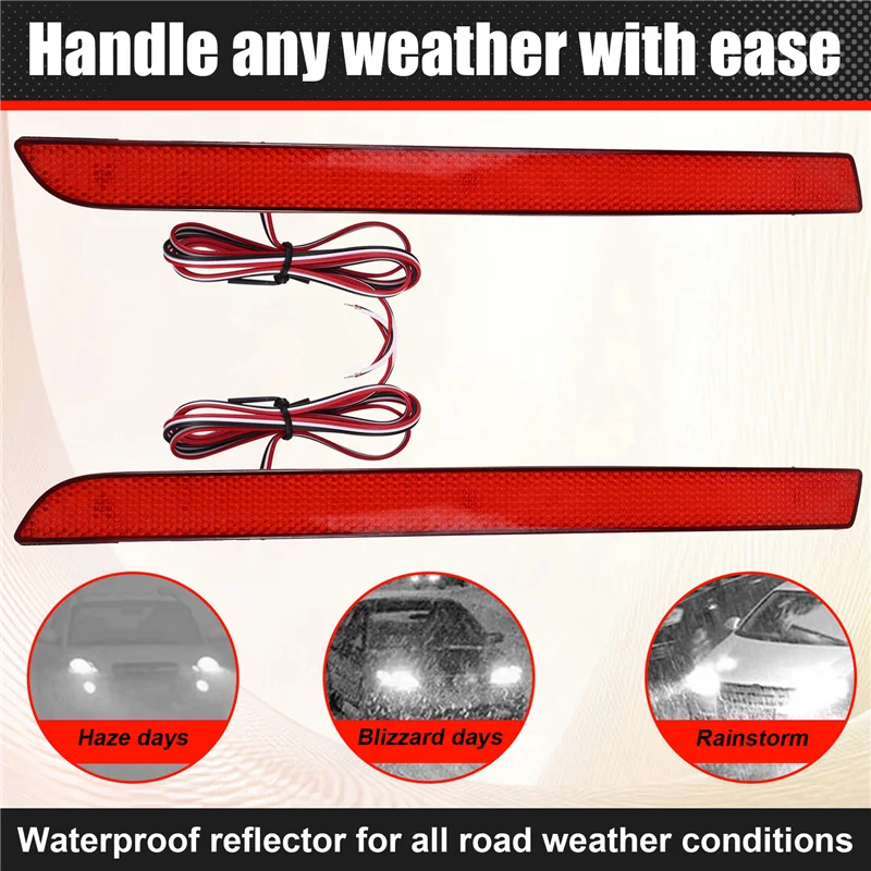 

BT-LED Rear Bumper Reflector Light Tail Signal Lamp For Transporter T5 2012 -2016 Caravelle Multivan