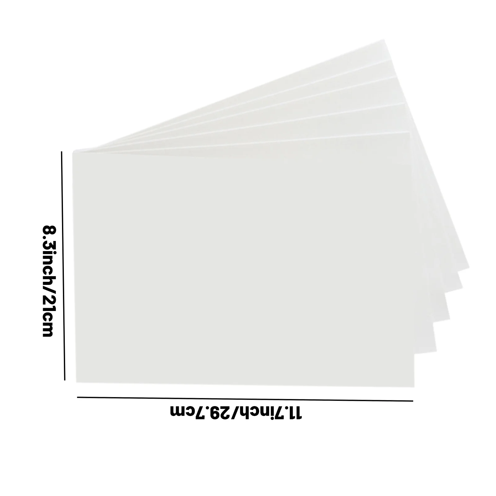 A4 Wasserschiebebildpapier für Tintenstrahldrucker - TRANSPARENT, A4-Größe 21,1 cm x 29,7 cm, 5 Blatt, Wasserschiebe-Transferpapier Transparent – Detail 2