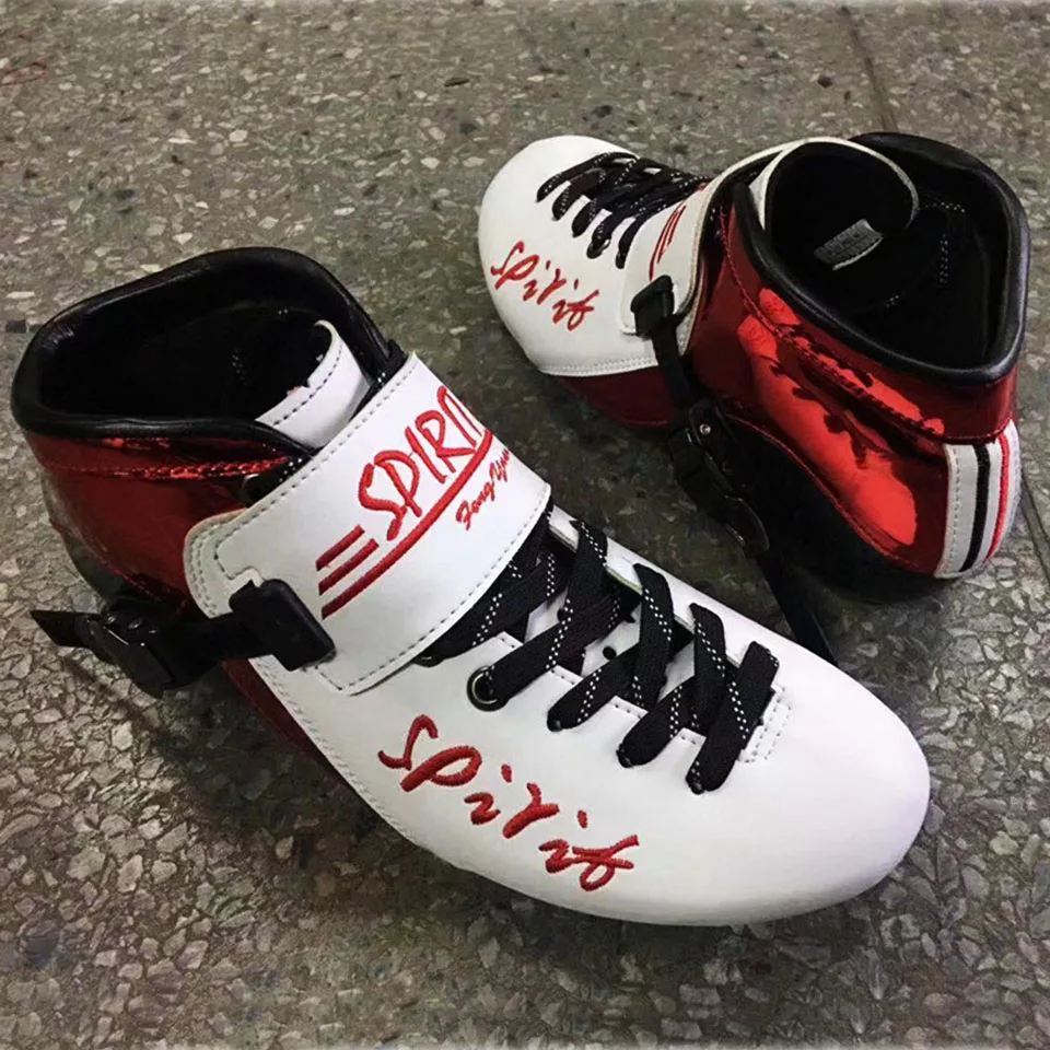 1 Pair Original Spirit Speed Skate Boots Up Boots Inline Skate Carbon Fiber Upper Shoes Professional Racing Skating Patines Boot