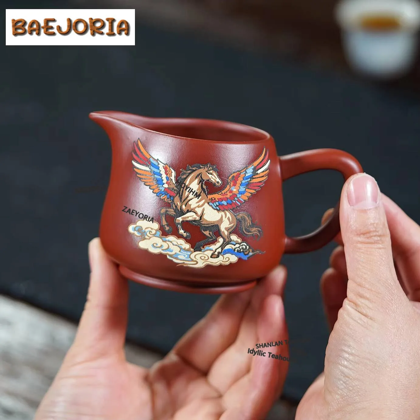 

210ml Yixing Purple Sand Unconstrained Style Tea Pitcher Pour Tea Cha Hai Dispenser Justice Cup Fair Mug Tea Items Accessories