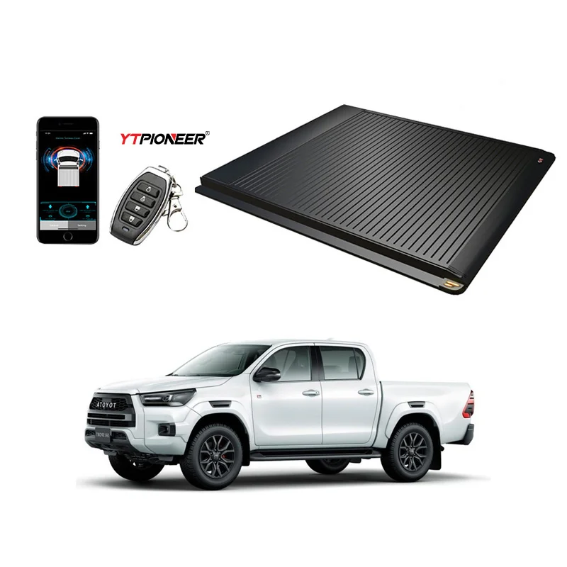 Low Price 4x4 Auto Parts Retractable Roll Up Electric Hard Manual Tonneau Cover For Toyota Hilux Revo SR5 2020 2022