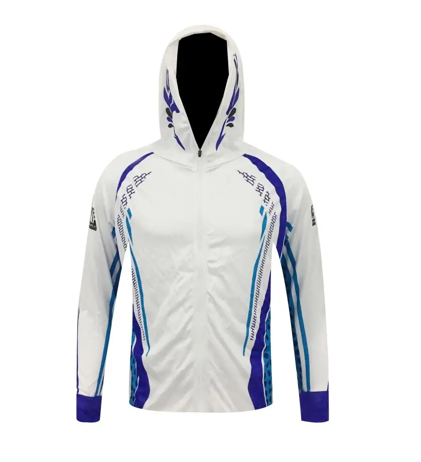 

2024 Anti-UV UPF 50+ Men's Sun-Protection Fishing Clothes Breathable Hiking Outdoor Sports Jersey Hooded