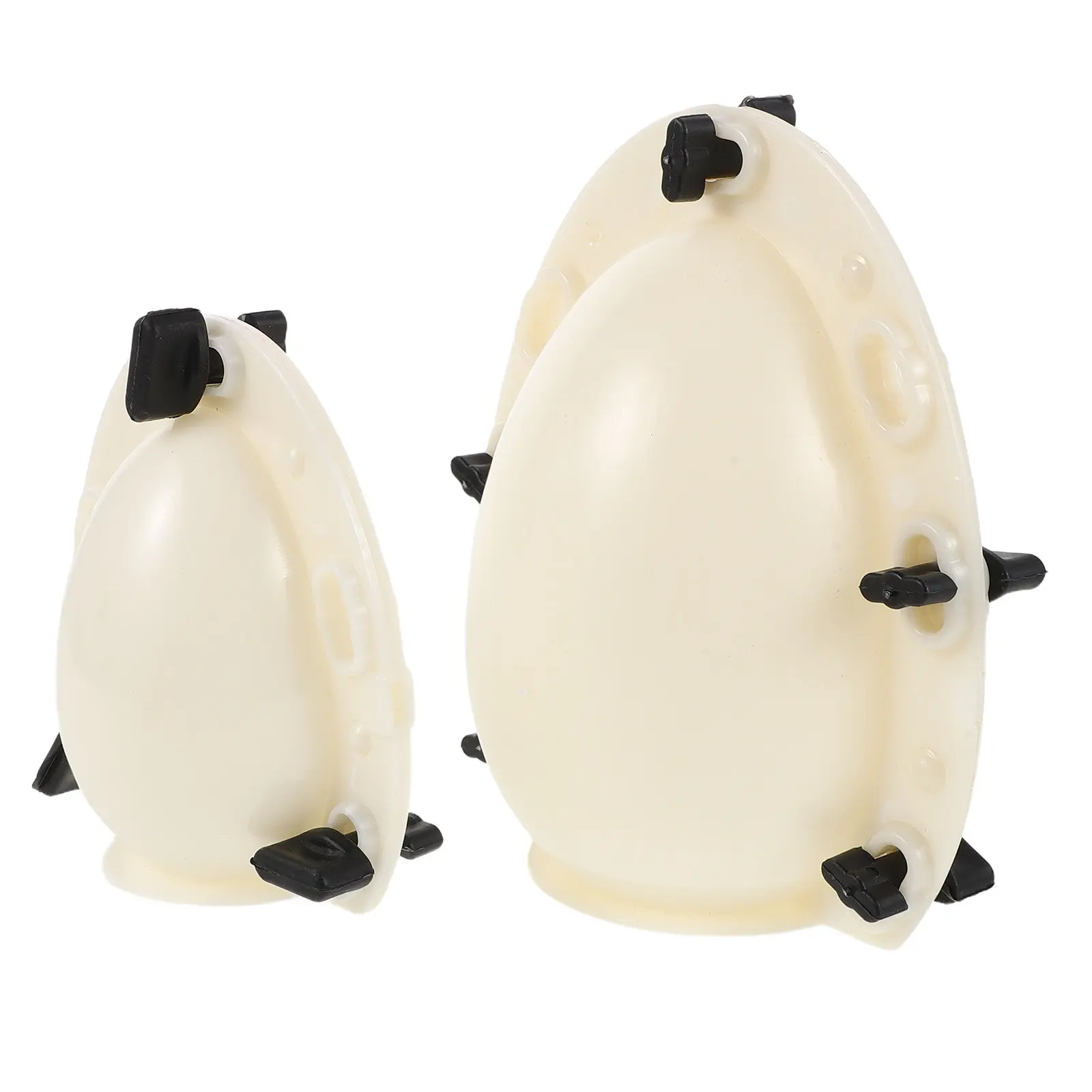 2Pcs Egg Mold Chocolate Jelly Hollow Plastic Easter Egg Shaped Mold 6 Inch 4 Inch DIY Desserts Party Games Decorations