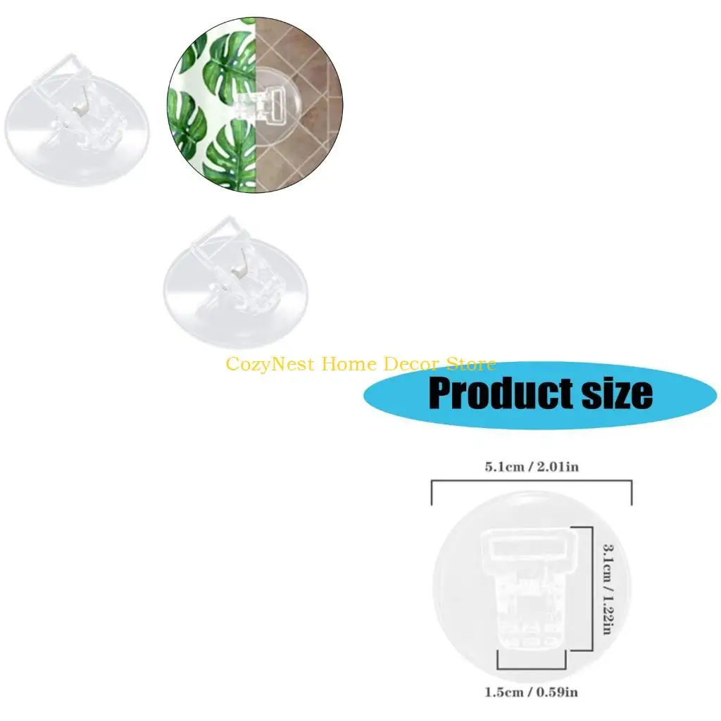 92MF Set of 4 Shower Drape Clips Prevent Splashing Easy Installation Bath Accessories
