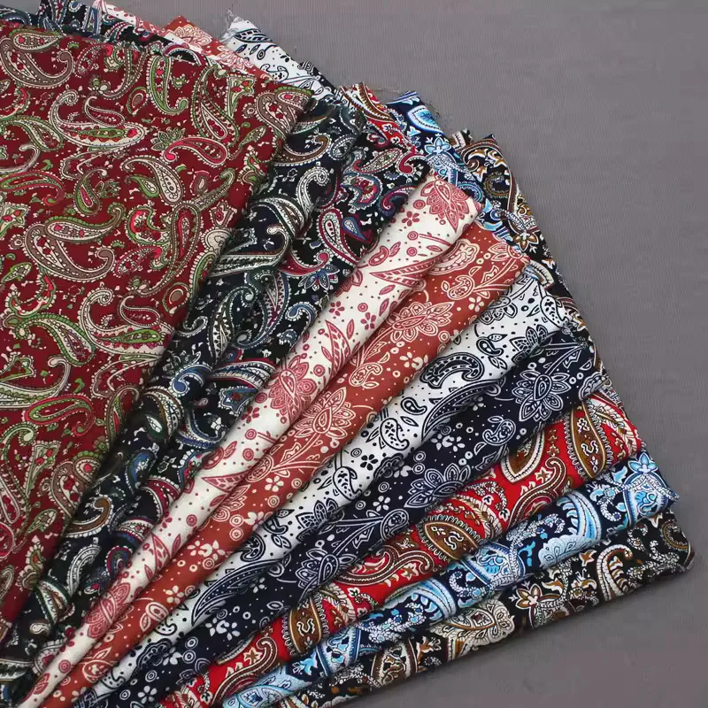 Paisley Cashew Muster gedruckt reines Baumwoll material Patchwork Näh werkzeug Quilten Stoffe Quilt Material Stoff