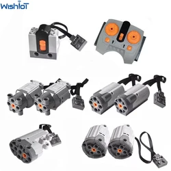 6PCS Power Function Set M/L/XL/Servo Motor AA Battery Box IR Speed Remote Control Receive for MOC Building Blocks 42171 AMG F1