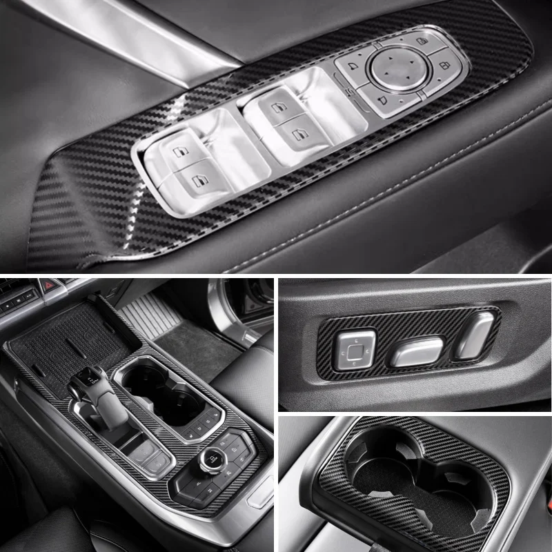 LHD For Great Wall GWM WEY Tank 400 2023-2026 Interior Accessories Window Regulator Switch Inner Handle Frame cover trim