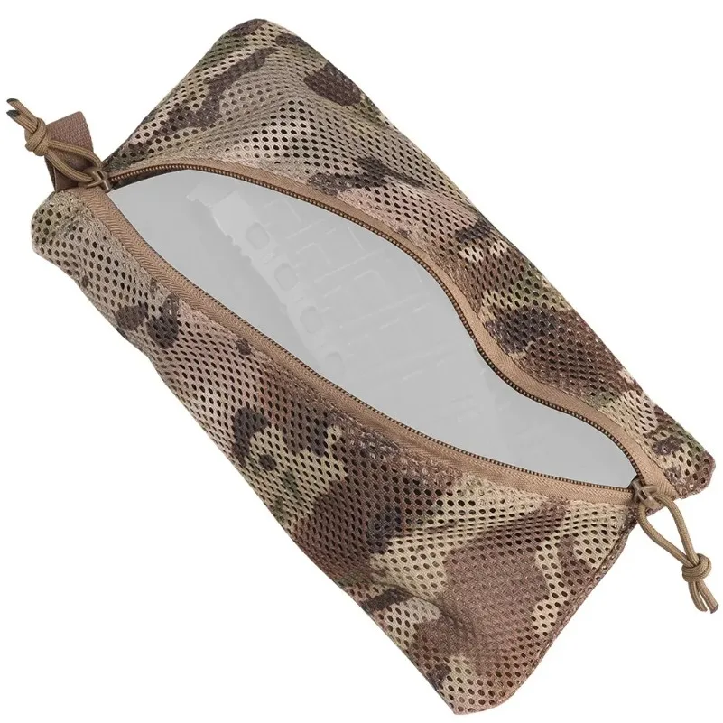 

Compact Tactical Camouflage Storage Bag, Outdoor Tactical Sports Accessories Sundry Bag, 6x12 Inches, Fast Breathable Dry