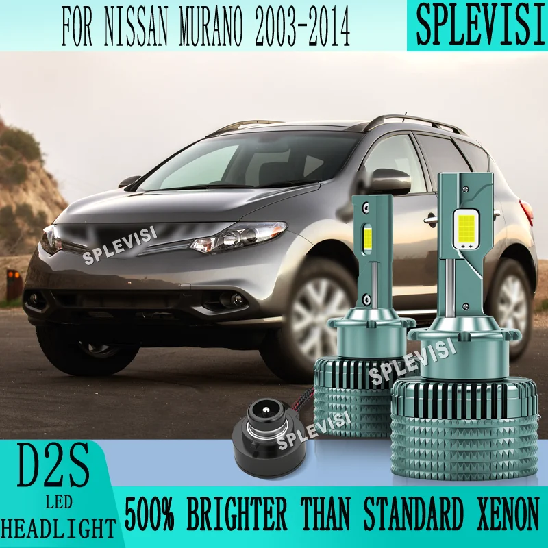 

no dark spot and no blinding oncoming conductors 66240CBI LED Car Headlight For Nissan Murano 2003 2004 2005 2006 2007 2008-2014